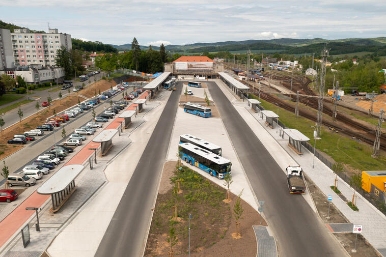 Bruselský styl, současné řešení. Klatovský terminál získal cenu